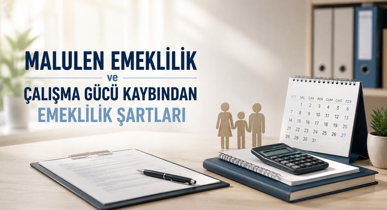 SGK Malulen Emeklilik ve Çalışma Gücü Kaybından Emeklilik Şartları