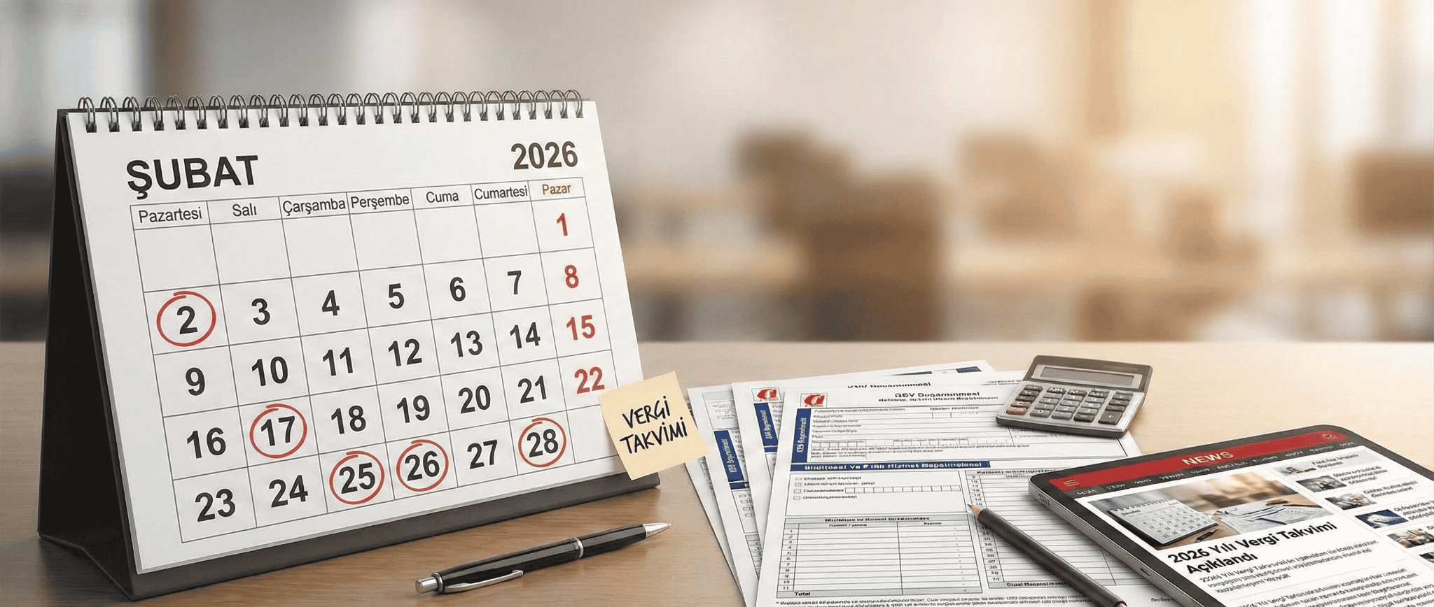 2026 Şubat Vergi Takvimi